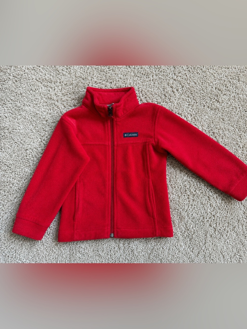 Columbia Toddler Red Fleece Jacket – Size 3T